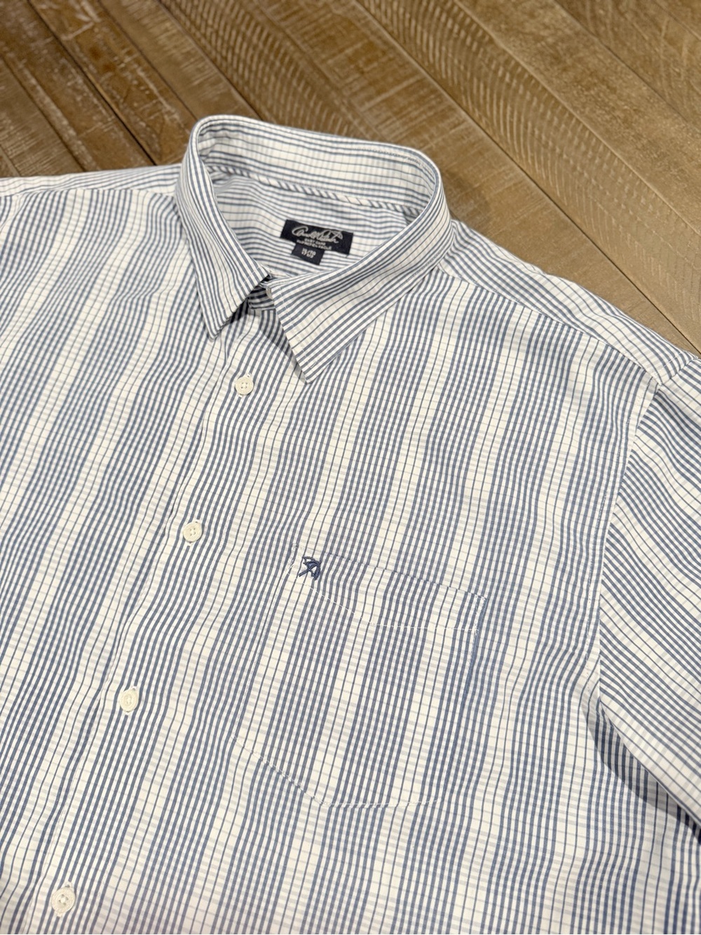 Arnold Palmer Men’s Plaid Short Sleeve Button-Up Shirt – XL